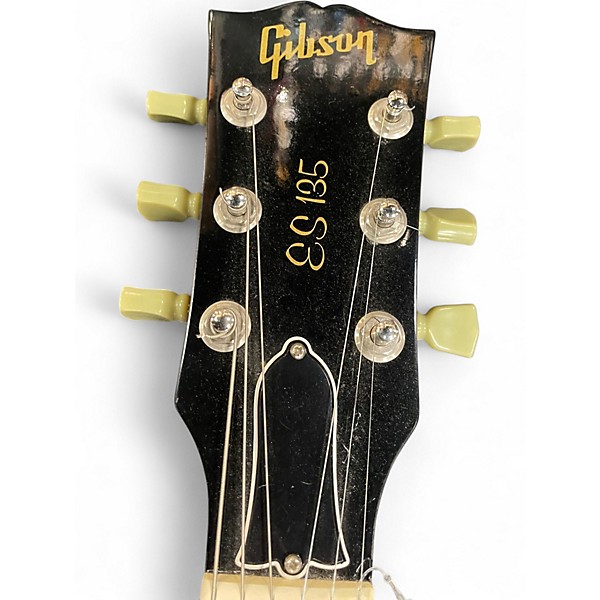 Vintage 1994 Gibson ES135 Black Hollow Body Electric Guitar
