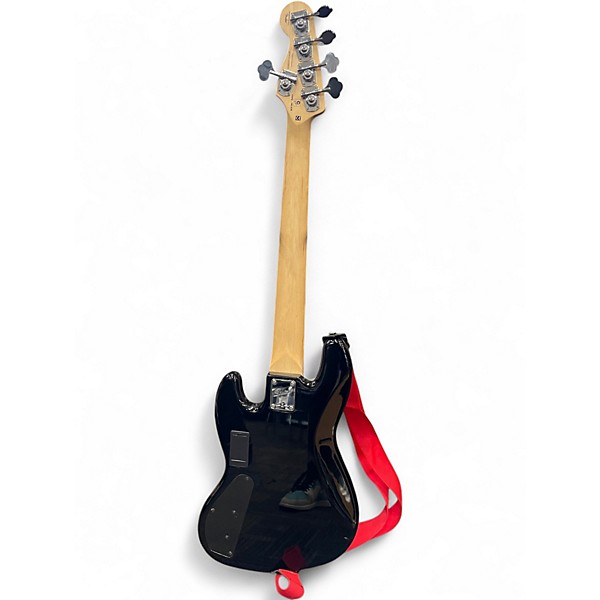 Used Squier JAZZ 5 STRING BLACK Electric Bass Guitar
