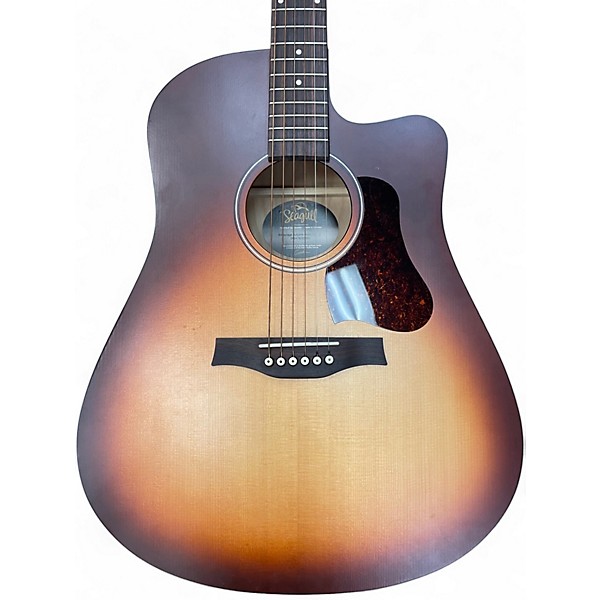 Used Seagull Entourage Rustic Cutaway 3 Tone Sunburst Acoustic Electric Guitar