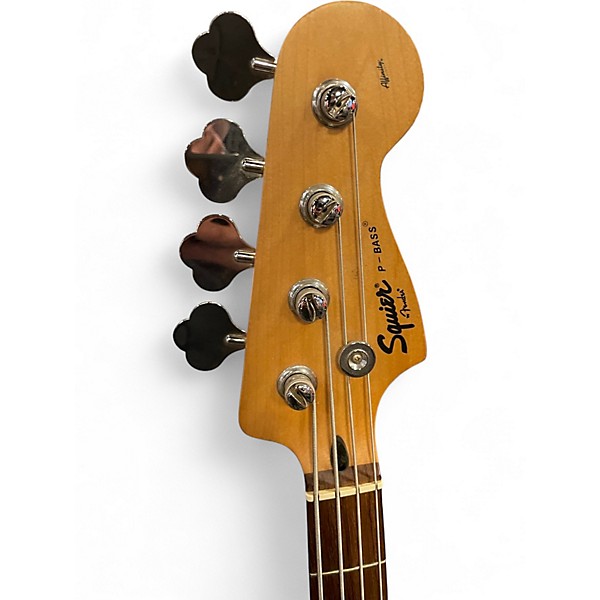 Used 2005 Squier Affinity Precision Bass Candy Apple Red Electric Bass Guitar