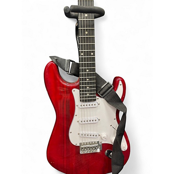 Used Ritmo PAWNCASTER Red Solid Body Electric Guitar