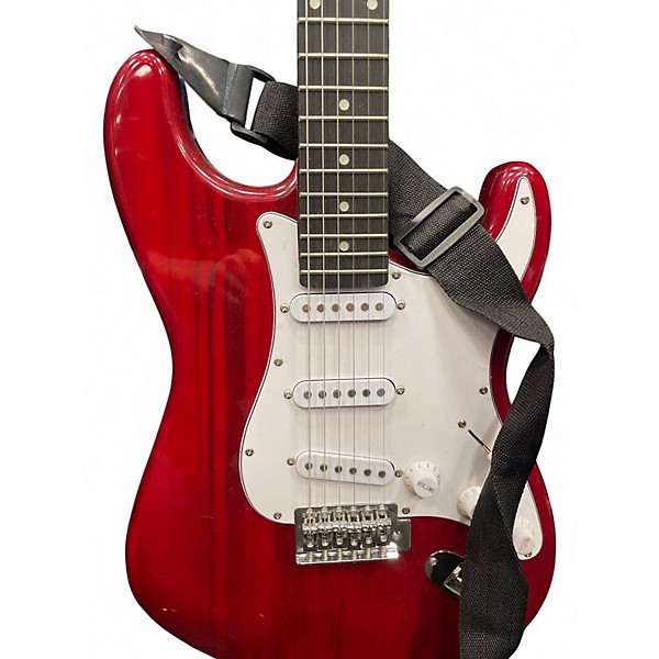 Used Ritmo PAWNCASTER Red Solid Body Electric Guitar