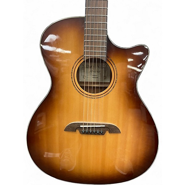 Used Alvarez AG60CE Grand Auditorium SUNBURST Acoustic Electric Guitar