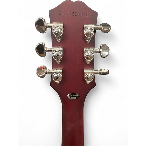 Used Epiphone Les Paul Traditional Pro IV Maroon Solid Body Electric Guitar