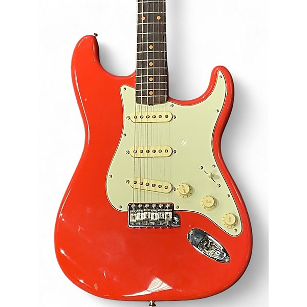 Used 2025 Fender American Vintage II 1961 Stratocaster Fiesta Red Solid Body Electric Guitar