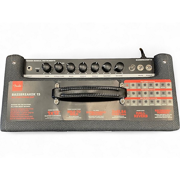 Used Fender Bassbreaker 15W 1x12 Tube Guitar Combo Amp