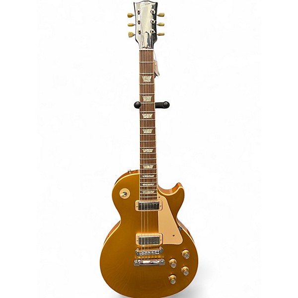 Used Gibson Les Paul Deluxe Gold Top Solid Body Electric Guitar