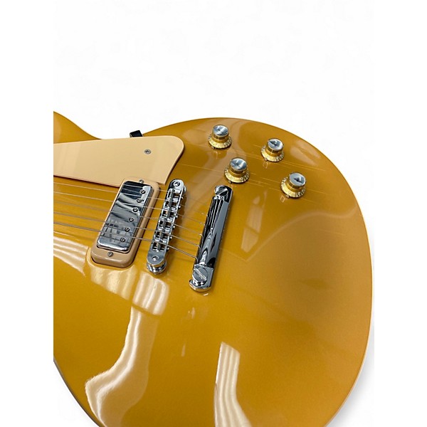 Used Gibson Les Paul Deluxe Gold Top Solid Body Electric Guitar