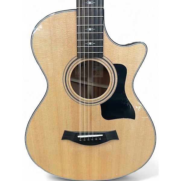Used Taylor 352CE20109 Natural 12 String Acoustic Electric Guitar