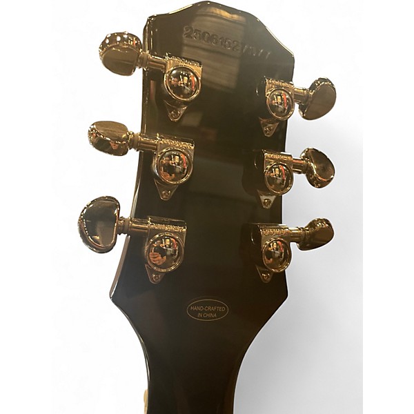 Used 2025 Epiphone Les Paul Custom Bats in Flight Dark Purple Burst Solid Body Electric Guitar