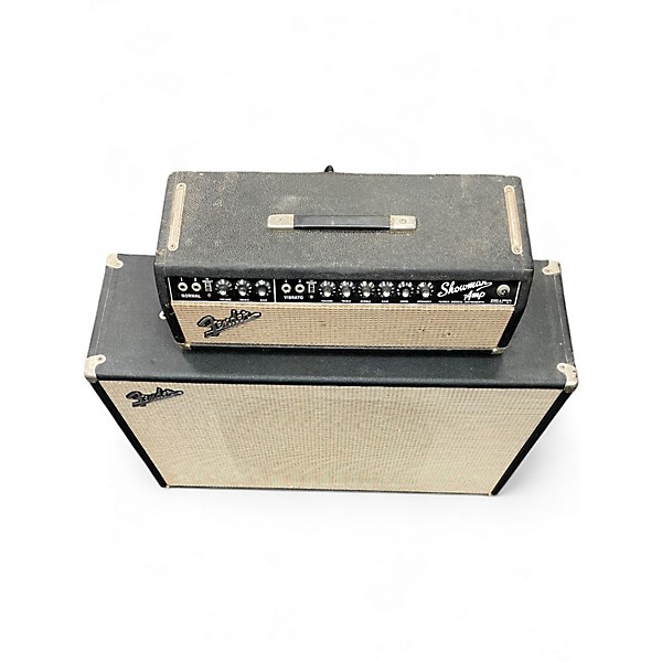 Vintage 1966 Fender SHOWMAN AMP HEAD WITH CABINET Tube Guitar Amp Head