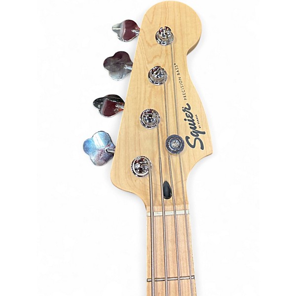 Used Squier Sonic Precision Bass Surf Green Electric Bass Guitar