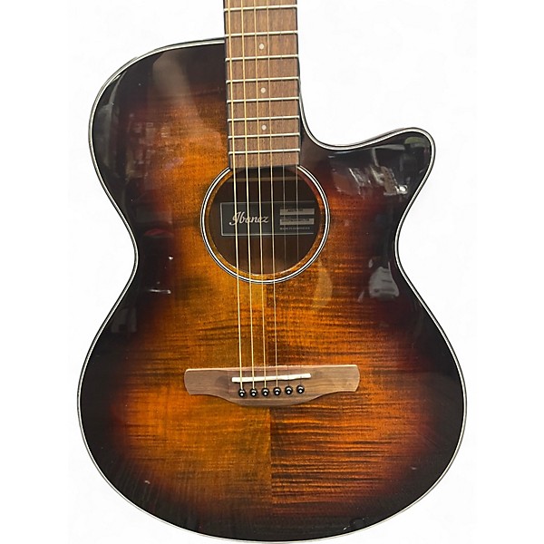 Used Ibanez AEG70 TIGER BURST Acoustic Electric Guitar