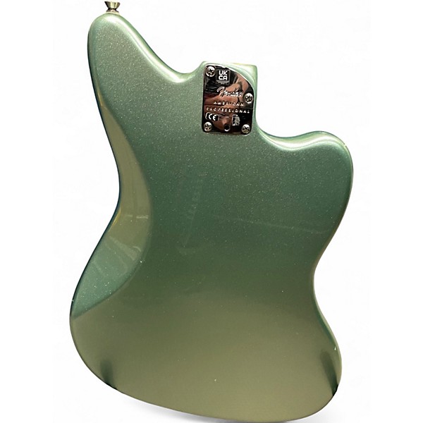 Used 2023 Fender American Professional II Jazzmaster LH Mystic Surf Green Electric Guitar