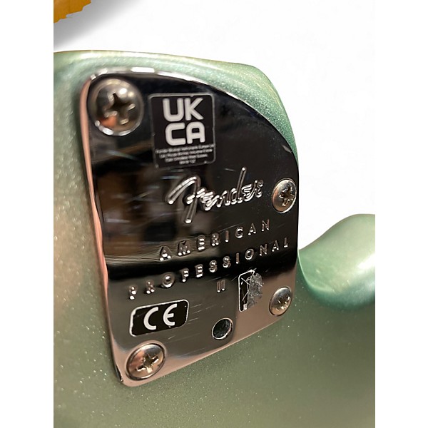 Used 2023 Fender American Professional II Jazzmaster LH Mystic Surf Green Electric Guitar