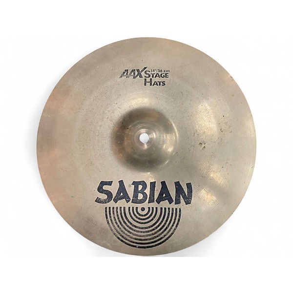 Used SABIAN 14in AAX Stage Hi Hat Pair Cymbal