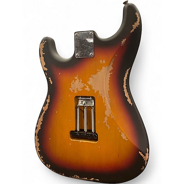 Used Vintage ICON SERIES V6 3 Tone Sunburst Solid Body Electric Guitar