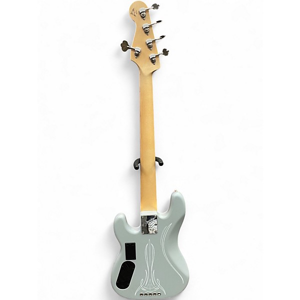 Used Fender Custom Shop Todd Krause Masterbuilt Matte Gray With Pinstripes Electric Bass Guitar