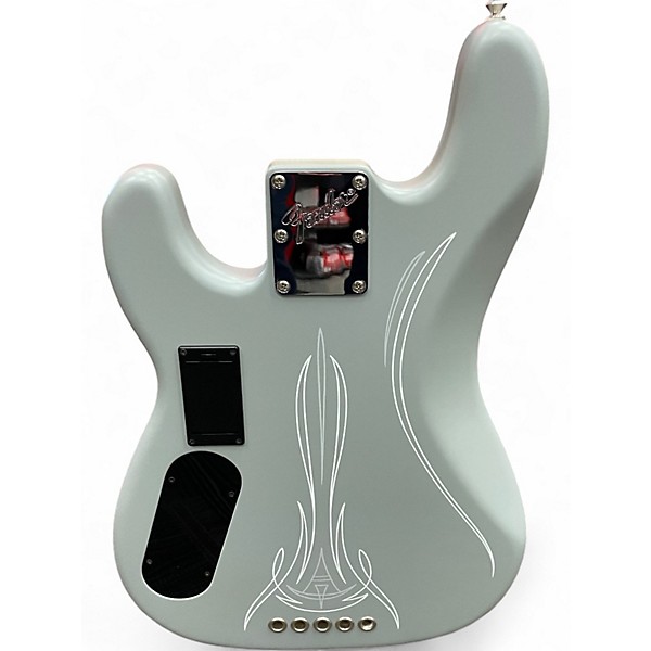 Used Fender Custom Shop Todd Krause Masterbuilt Matte Gray With Pinstripes Electric Bass Guitar