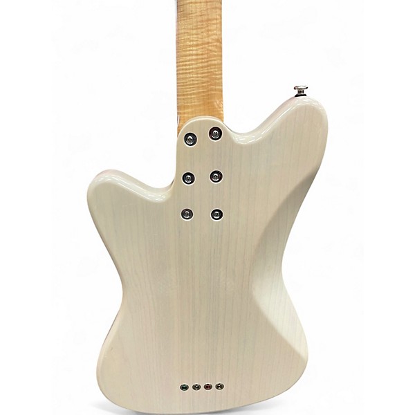 Used Deimel Firestar Trans White Electric Bass Guitar