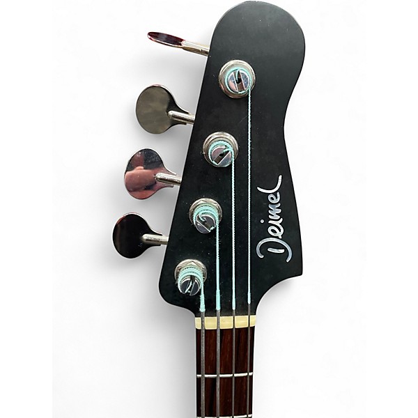 Used Deimel Firestar Trans White Electric Bass Guitar