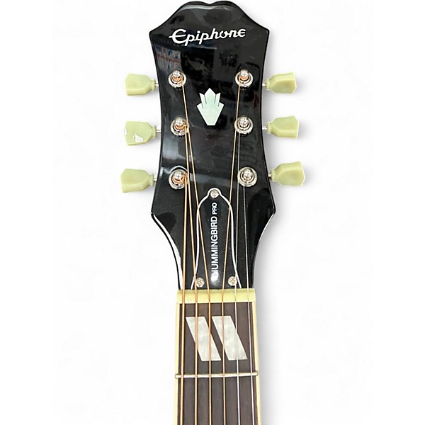 Used Epiphone Hummingbird Performer Pro Ebony Acoustic Electric Guitar