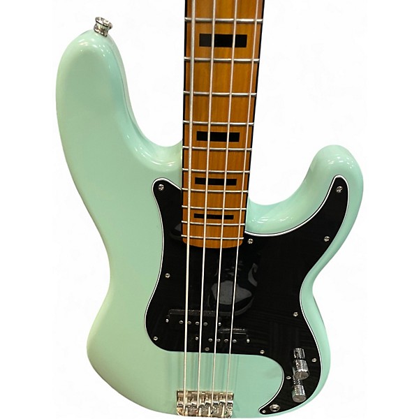 Used Squier Limited-Edition Classic Vibe '70s Precision Bass Guitar  Surf Green Electric Bass Guitar