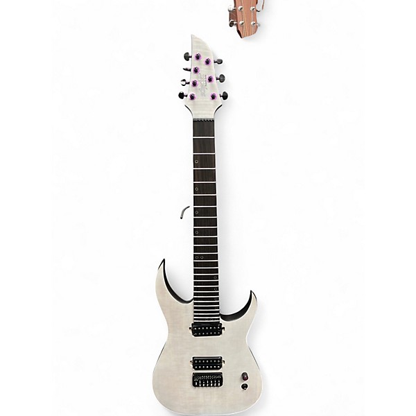 Used Schecter Guitar Research KM-7 MK-III Legacy Satin White Solid Body Electric Guitar