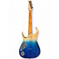 Used Ibanez RGA42HPQM Blue Fade Solid Body Electric Guitar