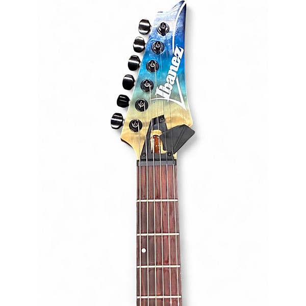 Used Ibanez RGA42HPQM Blue Fade Solid Body Electric Guitar