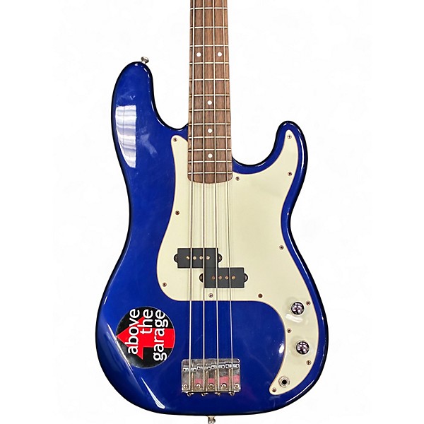 Used Squier Affinity Precision Bass Blue Electric Bass Guitar