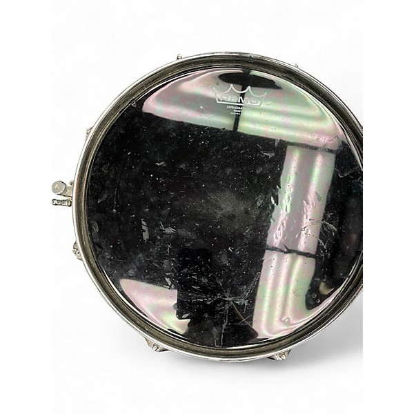 Used Pearl 13in PICCOLO STEEL SNARE Metallic Black Drum