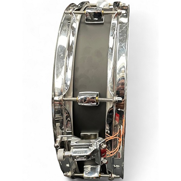 Used Pearl 13in PICCOLO STEEL SNARE Metallic Black Drum