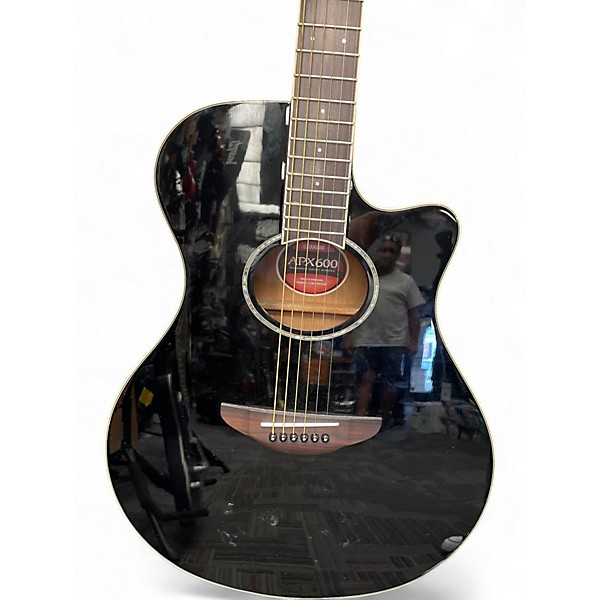 Used Yamaha APX600 Black Acoustic Electric Guitar