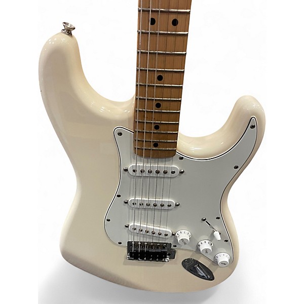 Used Fender Standard Stratocaster Alpine White Solid Body Electric Guitar