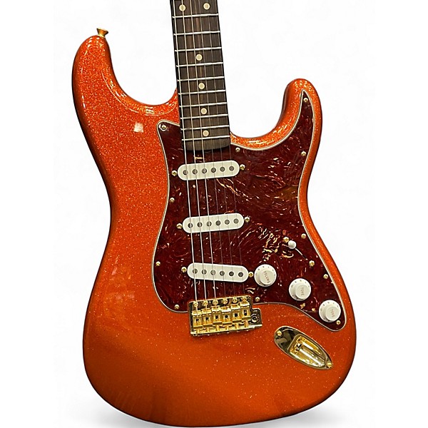 Used Fender WILDWOOD CUSTOM SHOP 1961 STRATOCASTER NOS ORANGE SPARKLE Solid Body Electric Guitar