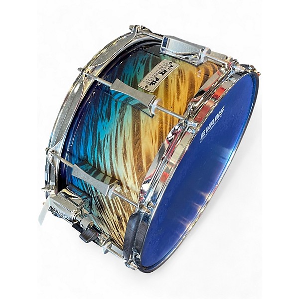 Used Pork Pie 7X14 Little Squealer Snare Blue Teel Dip Drum
