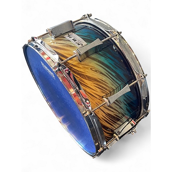 Used Pork Pie 7X14 Little Squealer Snare Blue Teel Dip Drum