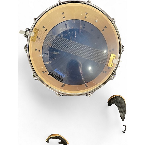Used Pork Pie 7X14 Little Squealer Snare Blue Teel Dip Drum