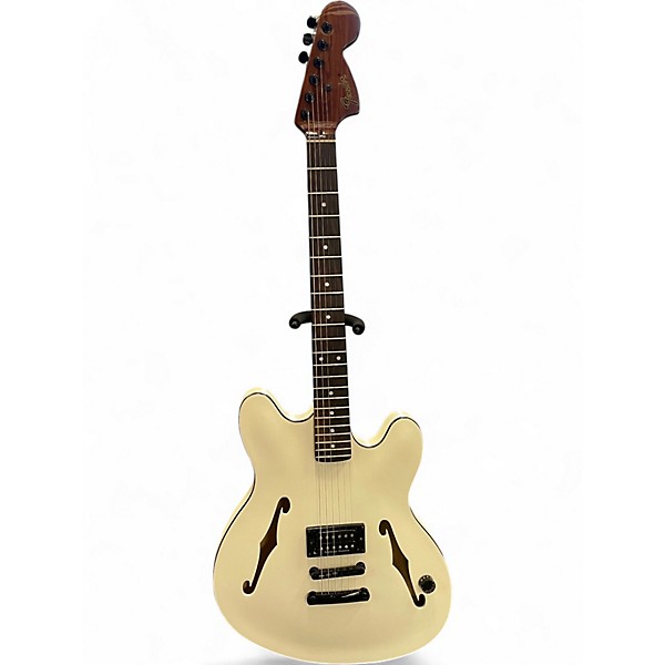 Used Fender Tom DeLonge Starcaster Electric Guitar Olympic White Hollow Body Electric Guitar