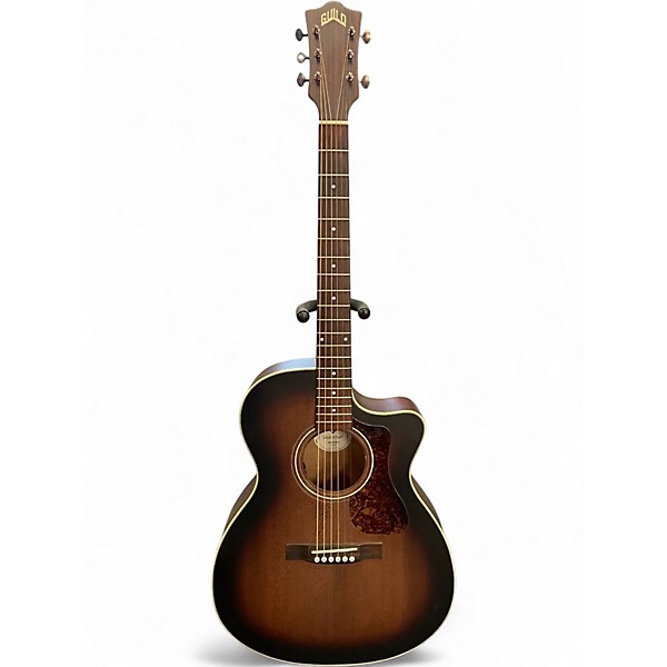 Used Guild Westerly Collection OM-240CEOM-240CE Antique Charcoal Burst Acoustic Electric Guitar