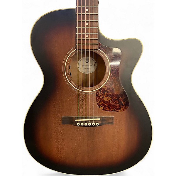 Used Guild Westerly Collection OM-240CEOM-240CE Antique Charcoal Burst Acoustic Electric Guitar