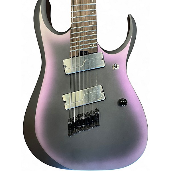 Used Ibanez RGD71ALMX Axion 7 string Black Aurora Burst Solid Body Electric Guitar