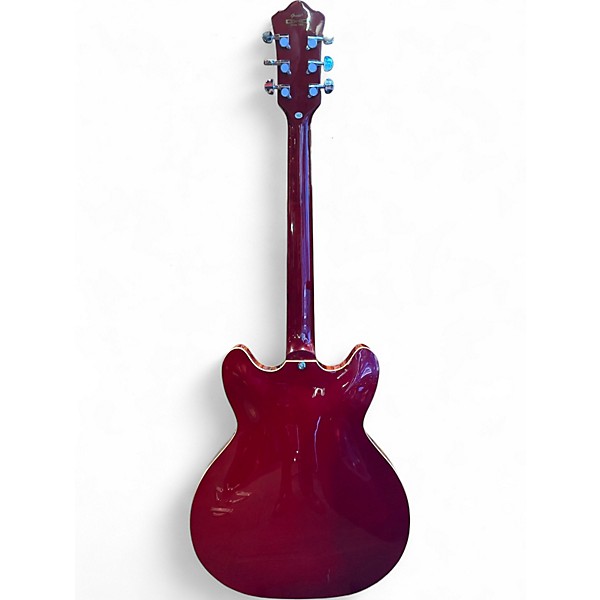 Used Grote 335 Red Hollow Body Electric Guitar