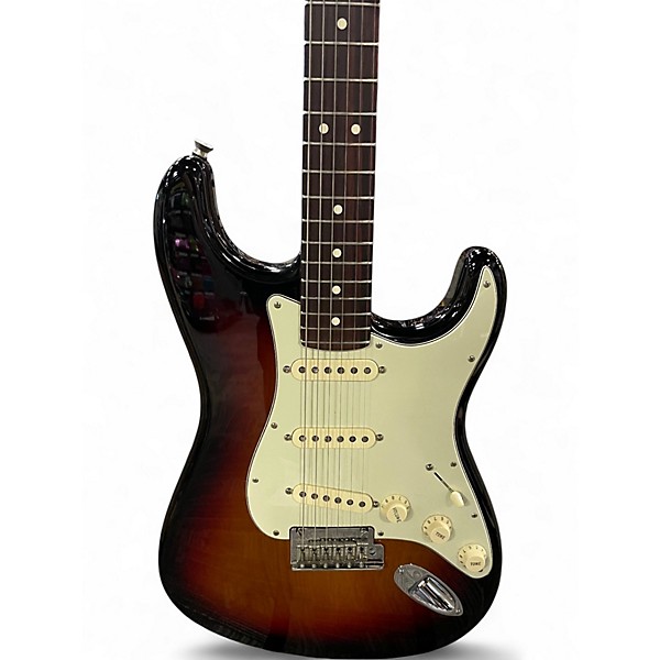 Used 2019 Fender American Professional Stratocaster 3 Color Sunburst Solid Body Electric Guitar