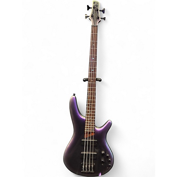 Used Ibanez SR500 Trans Purple Electric Bass Guitar