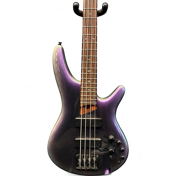 Used Ibanez SR500 Trans Purple Electric Bass Guitar