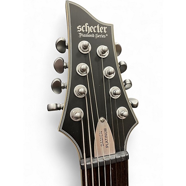 Used Schecter Guitar Research DAMIEN PLATINUM 8 MATTE BLACK Solid Body Electric Guitar