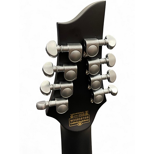 Used Schecter Guitar Research DAMIEN PLATINUM 8 MATTE BLACK Solid Body Electric Guitar