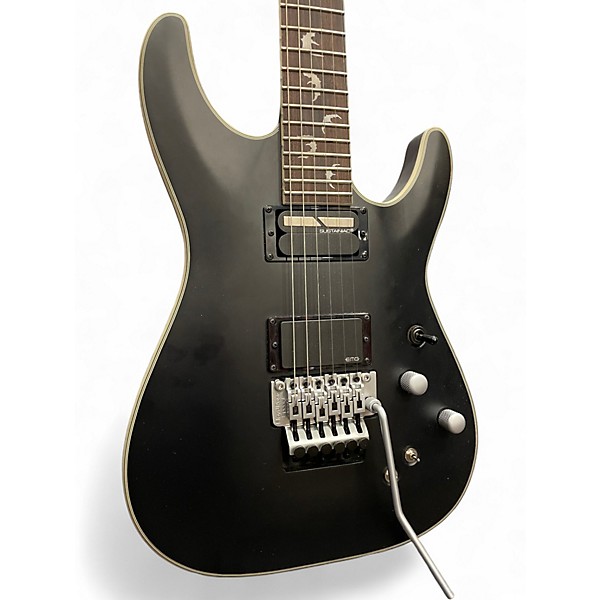 Used Schecter Guitar Research DAMIEN PLATINUM 6 FR S MATTE BLACK Solid Body Electric Guitar